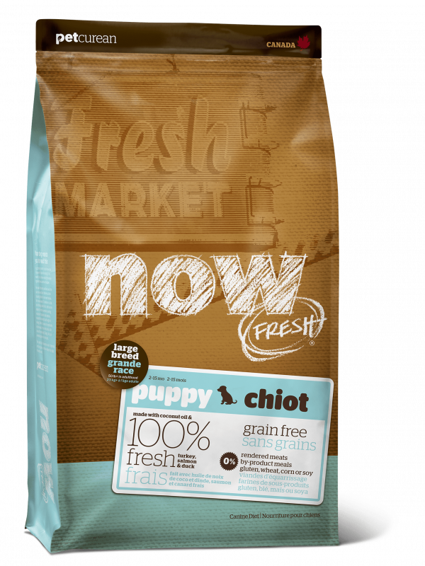 Now Fresh Беззерновой для Щенков Крупных пород с Индейкой, Уткой и овощами (Fresh Puppy Large Breed Recipe Grain Free 29/16)