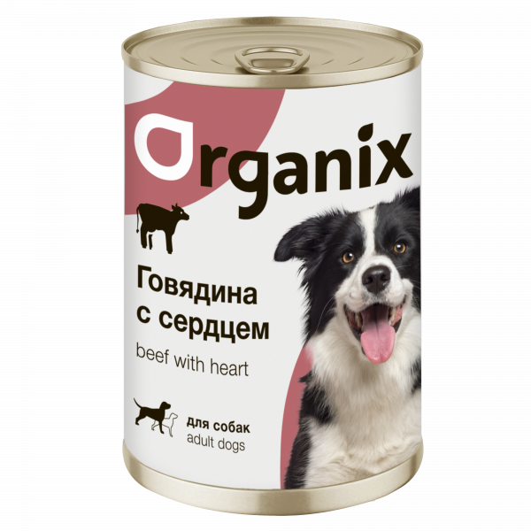 Organix Говядина и Сердце ж. банка 410гр