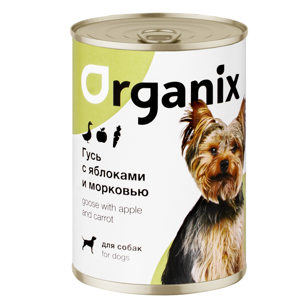 Organix Фрикассе из Гуся с Яблоками и Морковью ж. банка 400гр