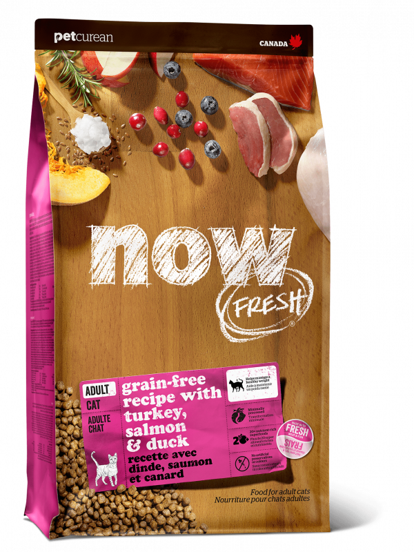 NOW Fresh Беззерновой для Взрослых Кошек с Индейкой, Уткой и овощами (Fresh Grain Free Adult Cat Recipe 31/18)